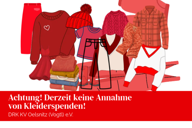 Verschiedene Kleidungsstücke in roter Farbe als Collage