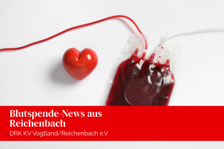 Blutkonserve mit Herz auf weißem Hintergrund.
